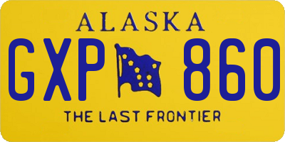 AK license plate GXP860