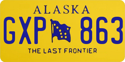 AK license plate GXP863