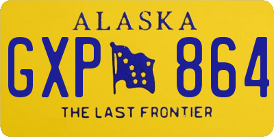 AK license plate GXP864