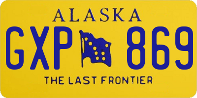 AK license plate GXP869