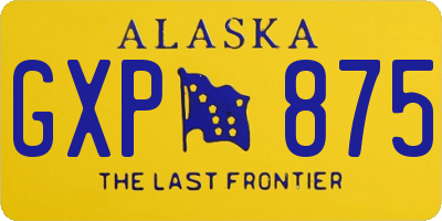 AK license plate GXP875