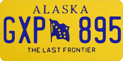 AK license plate GXP895