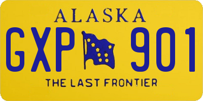 AK license plate GXP901