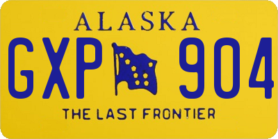 AK license plate GXP904