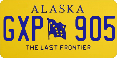 AK license plate GXP905