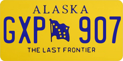AK license plate GXP907