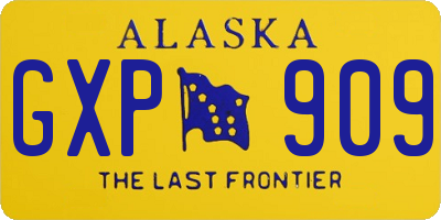 AK license plate GXP909