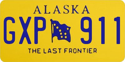 AK license plate GXP911