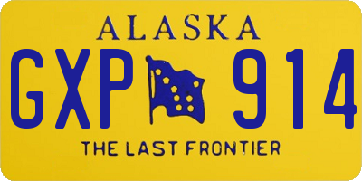 AK license plate GXP914