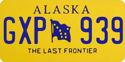 AK license plate GXP939