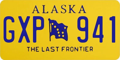 AK license plate GXP941
