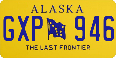 AK license plate GXP946