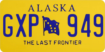AK license plate GXP949