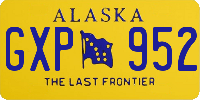 AK license plate GXP952