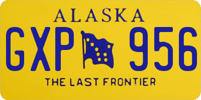 AK license plate GXP956