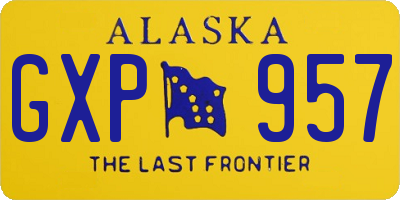 AK license plate GXP957