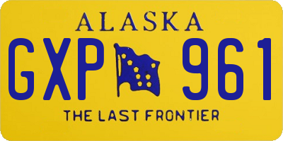 AK license plate GXP961