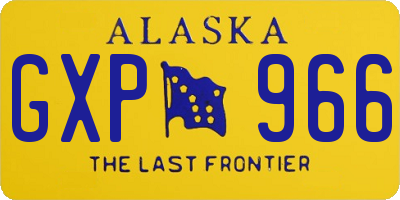 AK license plate GXP966