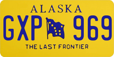 AK license plate GXP969