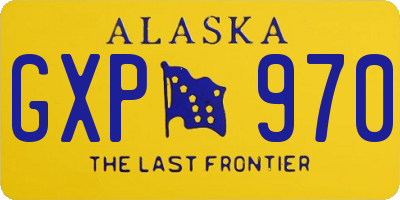 AK license plate GXP970
