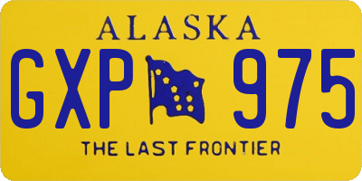 AK license plate GXP975