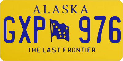 AK license plate GXP976