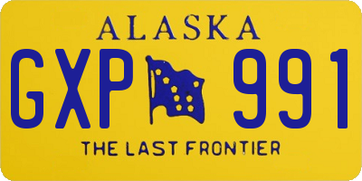 AK license plate GXP991