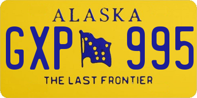 AK license plate GXP995