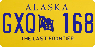 AK license plate GXQ168