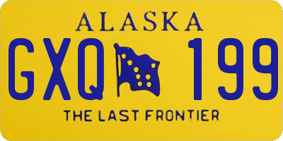 AK license plate GXQ199