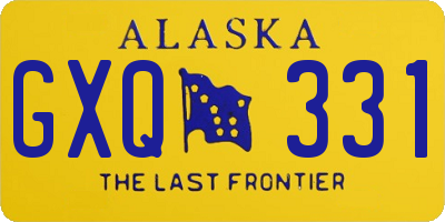 AK license plate GXQ331