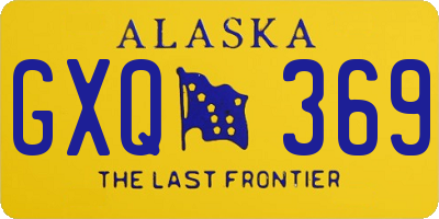 AK license plate GXQ369