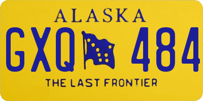 AK license plate GXQ484