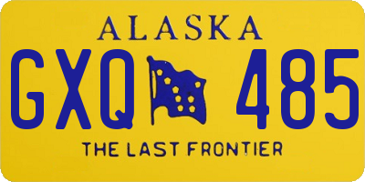 AK license plate GXQ485