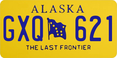 AK license plate GXQ621