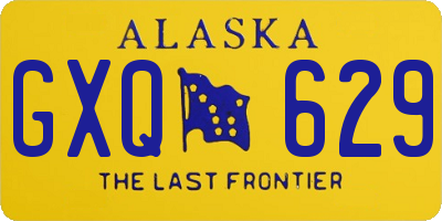 AK license plate GXQ629