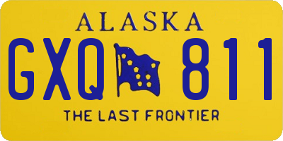 AK license plate GXQ811