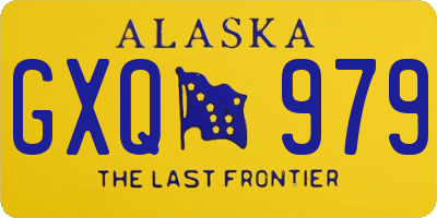 AK license plate GXQ979