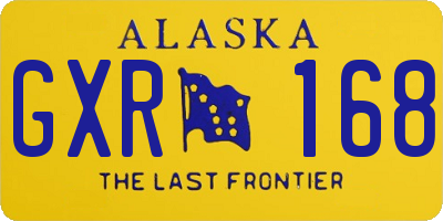 AK license plate GXR168