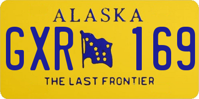 AK license plate GXR169