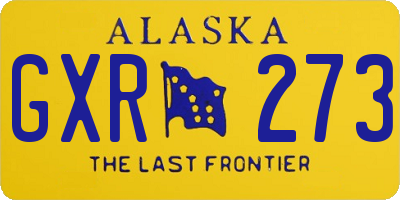 AK license plate GXR273