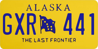 AK license plate GXR441