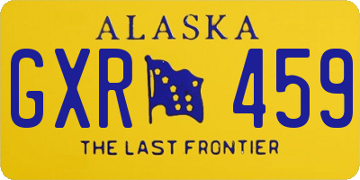 AK license plate GXR459