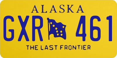 AK license plate GXR461