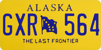 AK license plate GXR564