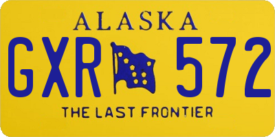 AK license plate GXR572
