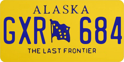 AK license plate GXR684