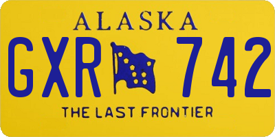 AK license plate GXR742