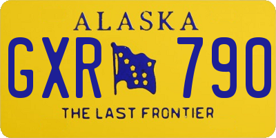 AK license plate GXR790