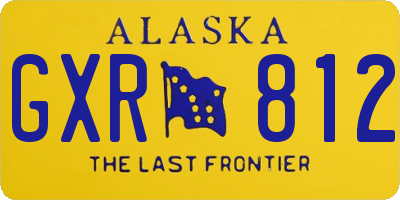AK license plate GXR812